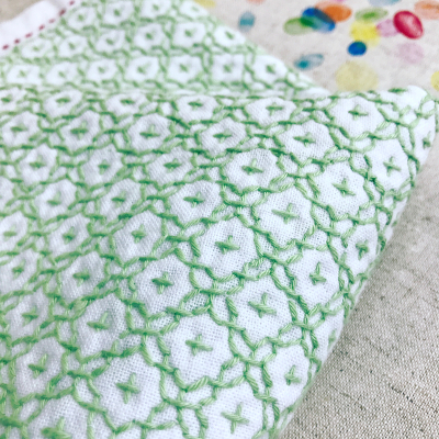 花ふきん一目刺しの写真