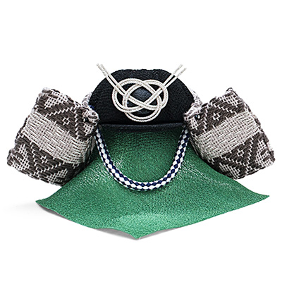 こぎん刺しの兜 シルバー