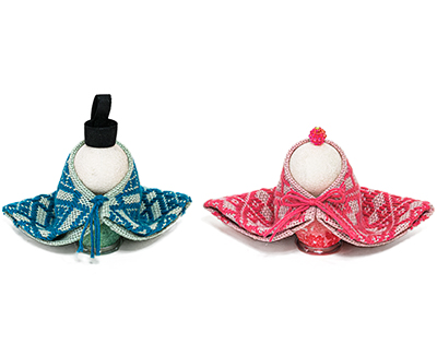 こぎん刺しのおひなさま