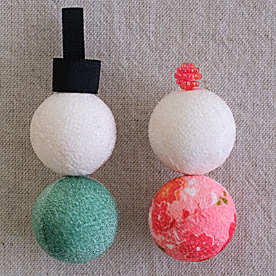 おひなさま、おだいりさまの本体は完成済みです